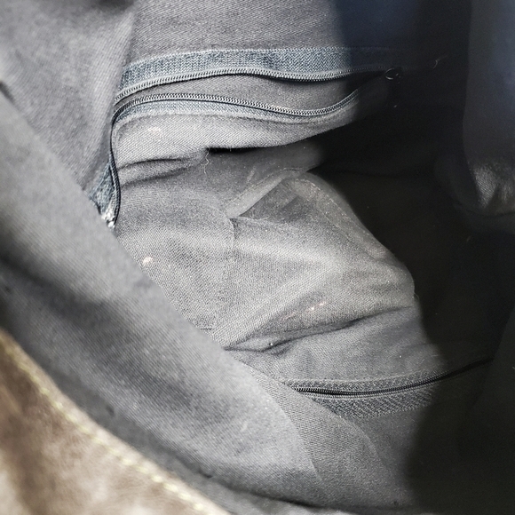 Foley & Corrina Gray Tote Bag Purse Leather - Picture 7 of 15